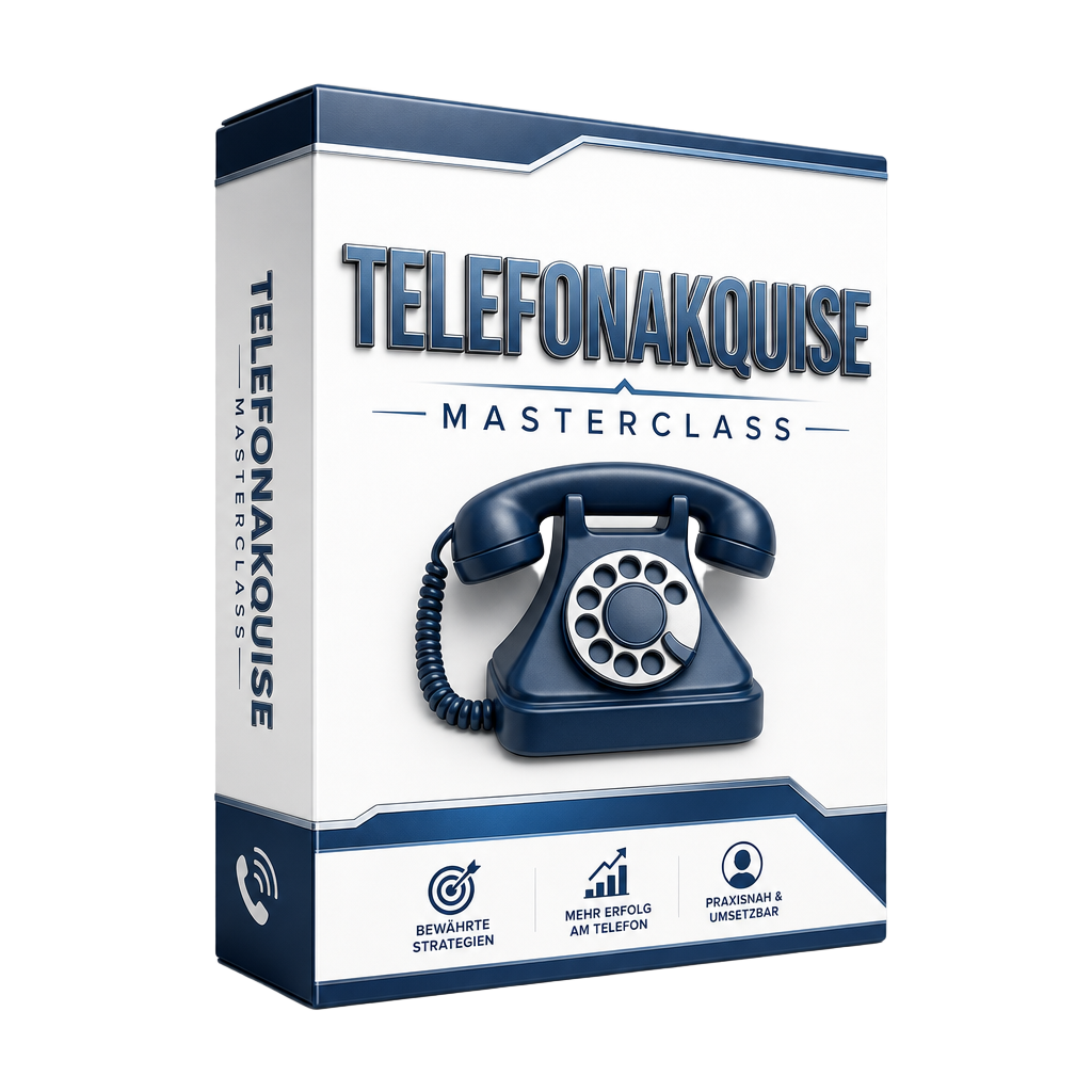 Telefonakquise Masterclass – Online Ausbildung Box Mockup