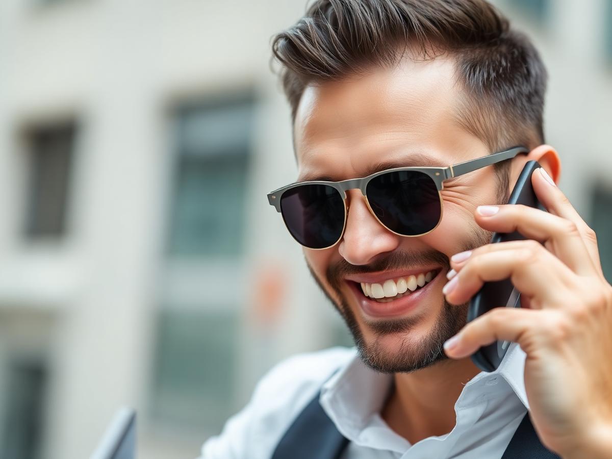 Luca Krüger am Telefon
